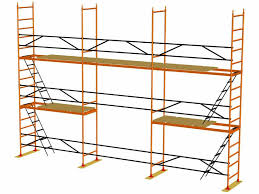 assembly and disassembly of metal scaffolding