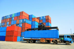 Operator of container handling equipment