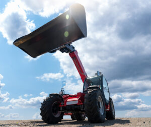 telehandler on a construction site