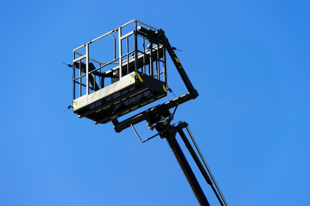 large aerial work platform on site