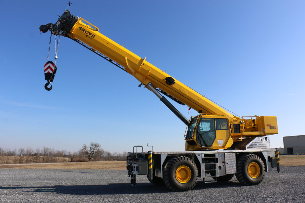 mobile crane on site