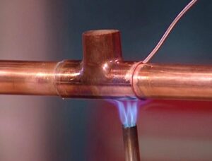 Brazing of copper tube