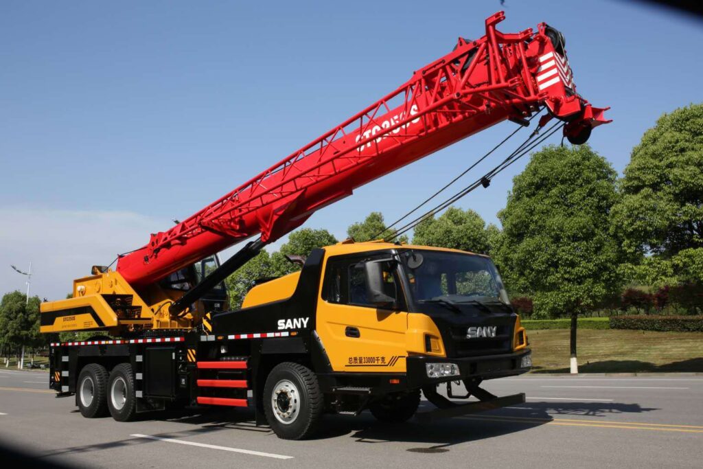 grue mobile sur site