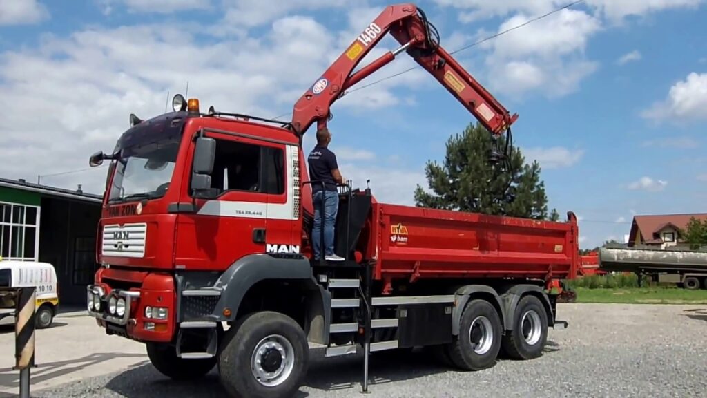 nacelle élévatrice en cours de réparation