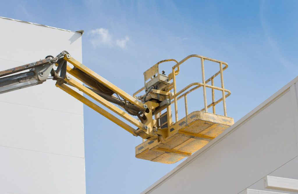 lift operator in protective clothing